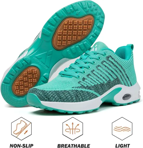 Vista 6 de Mishansha Womens Breathable Sneaker Air Cushion Running Shoes Fashion Sport Gym Jogging Tennis Shoes US 55-105