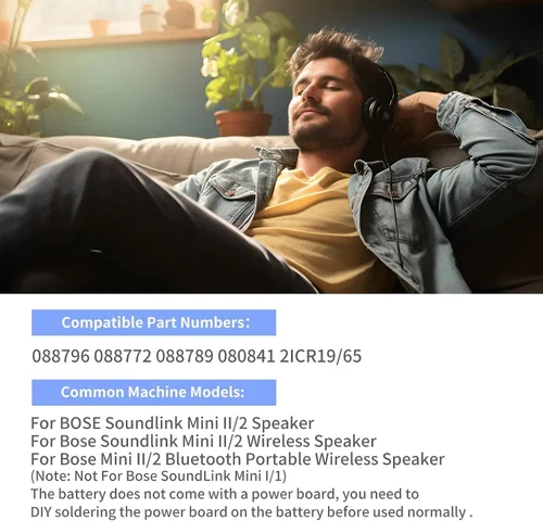 Vista 8 de 088796 088789 088772 Batería para Bose SoundLink Mini II