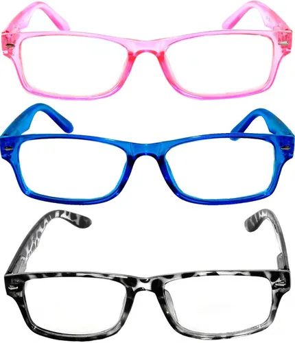 Vista 2 de OWL Lentes transparentes con marco rectangular estrecho estilo retro clásico