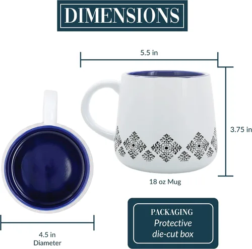 Vista 2 de Pavilion Gift Company - Nana - Taza de cerámica de 18 onzas, regalo del día de la madre, taza de café abuela Nana Mimi, 1 unidad