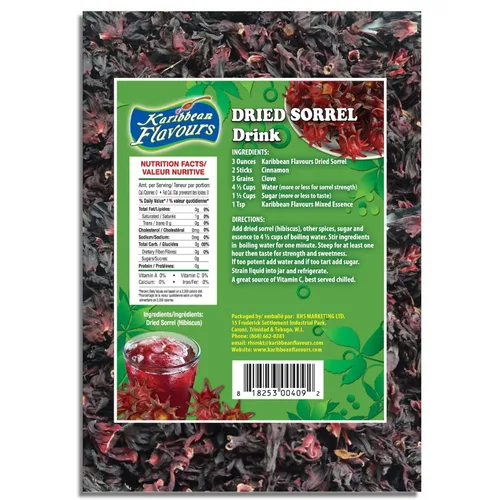 Vista 8 de Flores de hibisco de acedera (1 libra) pétalo entero, hace té helado refrescante o té caliente