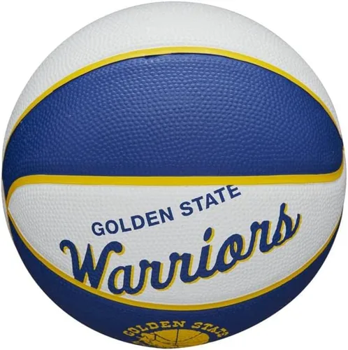 Vista 5 de Wilson NBA Team Retro Mini Balones de Baloncesto - Tamaño Mini - 3" Golden State Warriors