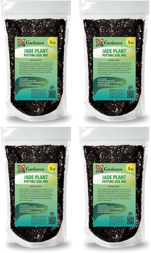 Vista 7 de GARDENERA Mezcla de tierra para macetas prémium para plantas de jade, 2 cuartos de galón, una combinación perfecta de ingredientes orgánicos para un