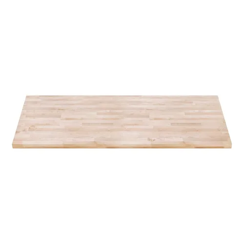 Vista 19 de DuraSteel Mesa de madera maciza, encimera de bloque de carnicero de 24 x 12 pulgadas, tabla de cortar de madera de losa de arce natural para mesa