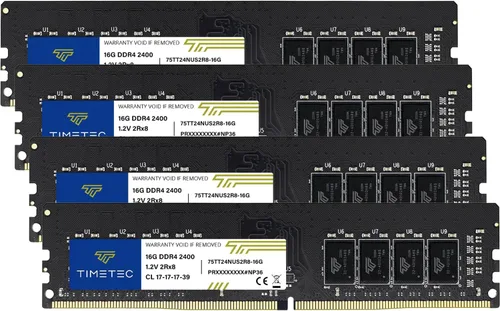 Vista 14 de Timetec 8 GB DDR4 2400 MHz PC4-19200 sin ECC sin búfer 1.2 V CL17 1Rx8 de rango único 288 pines UDIMM módulo de memoria RAM de actualización para PC
