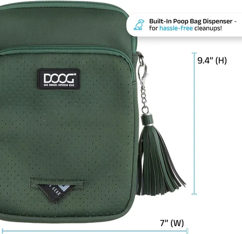 Vista 4 de Bolso DOOG Walkie - Bolsa de golosinas para perros ajustable con compartimentos para bolsas de excrementos y botellas de agua - Ajuste cómodo