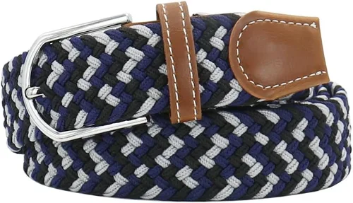 Vista 20 de Mixed Color Woven Stretch Braided Belts for Men and Women Fashion Elastic Belts