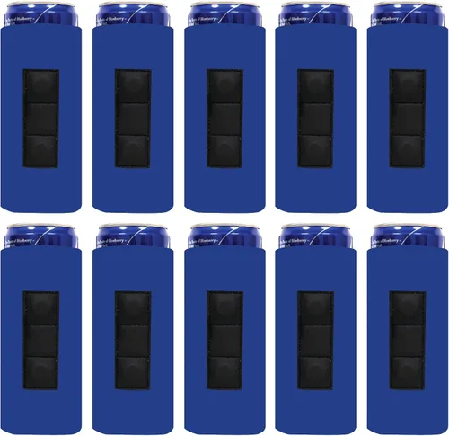 Vista 25 de QualityPerfection Funda magnética delgada para enfriar latas, cerveza/energía, 3 imanes vs 2 imanes, industria estándar, 12 onzas, tamaño delgado