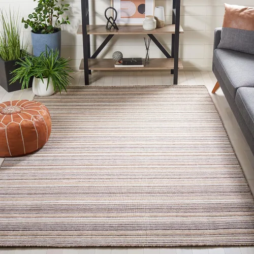 Vista 12 de SAFAVIEH Kilim Collection - Alfombra de pasillo de 2 pies 3 pulgadas x 9 pies, azul y amarillo, hecha a mano con rayas bohemias, ideal para zonas
