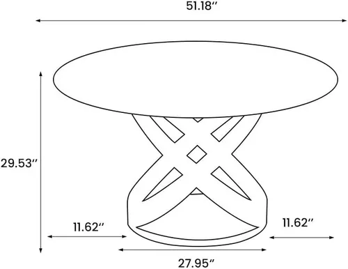Vista 8 de POVISON Juego de 4 sillas de comedor redondas de lino y algodón con mesa de comedor de vidrio (mesa de comedor de 51 pulgadas + 4 sillas)