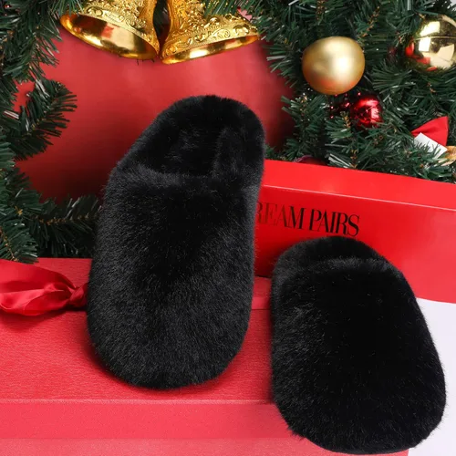 Vista 2 de DREAM PAIRS Pantuflas de felpa para mujer para interiores y exteriores