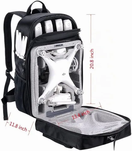 Vista 3 de Smatree Mochila rígida para DJI Phantom 4/4 Pro