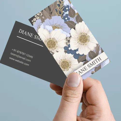 Vista 2 de Tarjetas de visita personalizadas: impresión de tarjetas de identificación profesional personalizada adecuada para mujeres (estilo 3)