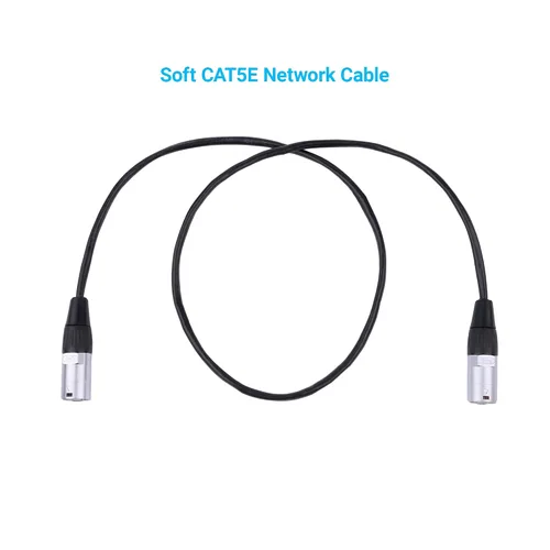 Vista 3 de Cable RJ45 CAT5E Ethercon ambos extremos con conectores blindados Ethernet (3 pies_2PCS)