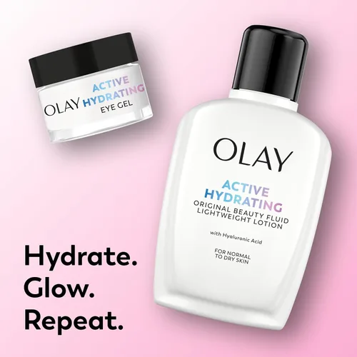 Vista 8 de Olay Hidratante Facial, Loción Fluida de Belleza Hidratante Activa, Hidratante Facial Original, 4 Oz. (Paquete de 2)