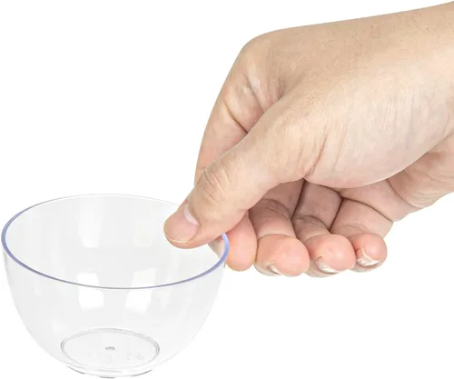Vista 7 de Restaurantware - Vaso redondo de plástico transparente de 4 onzas, 100