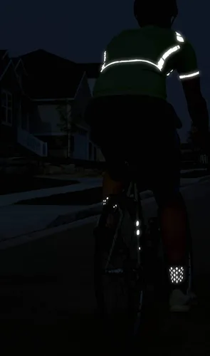Vista 8 de ReflecToes Camiseta de ciclismo de alta visibilidad - Reflectante Hi-Viz Ciclismo Camisa Hombres y Mujeres