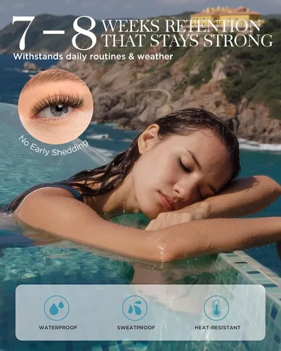 Vista 6 de BEYELIAN - Pegamento para extensiones de pestañas sensibles 0,17 fl oz / 5 ml / Tiempo de secado 0,5 segundos / Retención de 7-8 semanas / Adhesivo