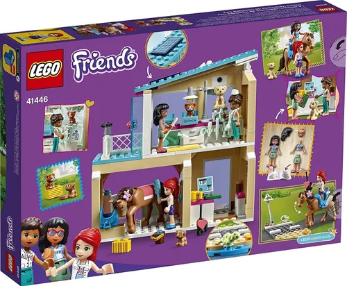 Vista 2 de LEGO Friends Heartlake City Vet Clinic 41446 Kit de construcción; juguete de rescate de animales es un regalo de gran valor para Navidad, vacaciones