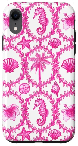Vista 24 de Funda rosa hawaiana para iPhone 16 Coastal Nieta Coco Girl Preppy