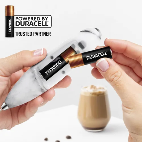 Vista 639 de Zulay Milk Boss Espumador de leche potente manual, hace espuma para latte, batidor para mezclar bebidas, café, miniespumador para capuchino, frappé