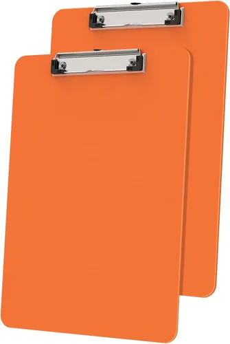 Vista 15 de Portapapeles de plástico, tablero de clip negro A4 de 8.5 x 11 pulgadas para aula, estudiantes, niños, mujeres, tamaño 9 x 12.5 pulgadas con clip