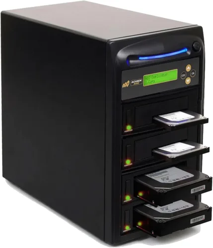 Vista 15 de Acumen Disc Duplicadora de discos duros de 1 a 7 GB/min, copiadora independiente y desinfectante/borrador compatible con DOD para múltiples discos