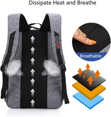 Vista 3 de HOPYOCK Mochilas para niños con múltiples bolsillos para escuela primaria y media para niños con diseño reflectante Gris 01 XL Mochilas tipo mochila