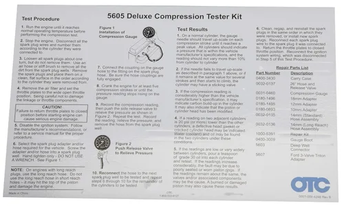 Vista 6 de OTC 5605 Deluxe juego de pruebas de compresión