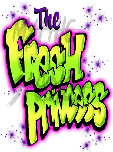 Vista 2 de Pintado digitalmente personalizado personalizado fresco princesa nombre diseño adulto y niños camiseta blanca, Blanco