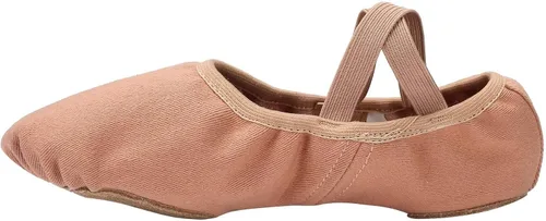 Vista 2 de Linodes Zapatos de baile para niñas, de lona elástica con suela dividida para mujer
