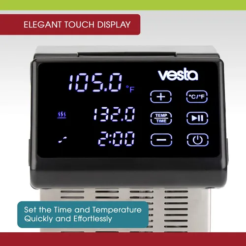 Vista 3 de Vesta Precision Sous Vide Cooker, certificado NSF, capacidad de 40 L