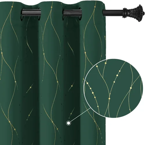 Vista 8 de BUHUA - Paneles de cortinas opacas para sala de estar, cortinas grises con aislamiento térmico, cortinas de ventana para dormitorio - 72 pulgadas