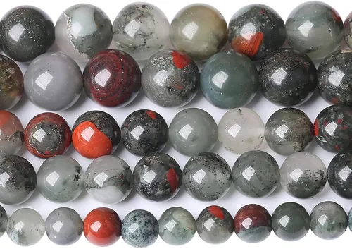 Vista 266 de 100 cuentas de piedra multicolor natural de 0.236 pulgadas (0.236 in), cuentas espaciadoras sueltas redondas para hacer pulseras, collares, aretes
