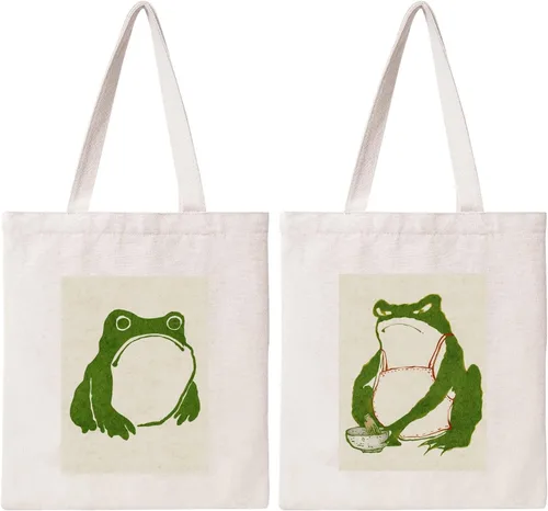 Vista 12 de Bolsa de lona minimalista de algodón reutilizable para mujer, diseño de arte estético, Edificio, Talla única