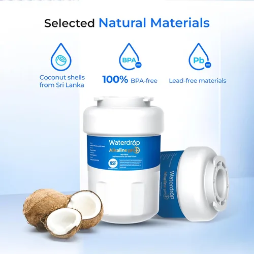 Vista 7 de Waterdrop Alkaline WD-F13 Reemplazo para GE® MWF®, SmartWater® MWFP, MWFINT, MWFA, GWF, HDX FMG-1, GSE25GSHECSS, WFC1201, RWF1060, Mejora pH Filtro