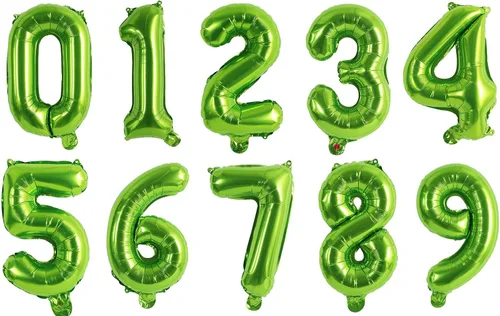 Vista 23 de TONIFUL Globos grandes de 50 pulgadas con números dorados del 0 al 9, globo digital grande de Mylar número 8 digital ocho para fiestas