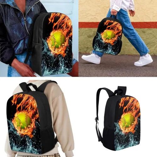 Vista 58 de HUGS IDEA Juego de 3 bolsas escolares con aislamiento térmico para el almuerzo, estuche para lápices