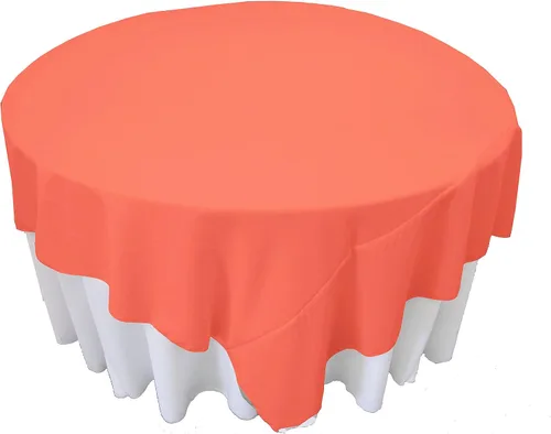 Vista 115 de LA Linen. Mantel cuadrado de popelina de poliéster