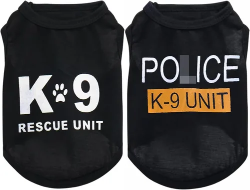 Vista 15 de Paquete de 2 ropa para perros pequeños, chicos y cachorros, camisa para Chihuahua, Yorkies, verano, mascota, perro, gato, transpirable, cómoda