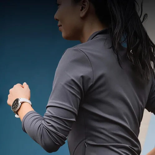Vista 6 de Rc-Z Paquete de 2 fundas protectoras de pantalla para reloj inteligente Amazfit Active 3 Premium, parachoques de policarbonato duro, película