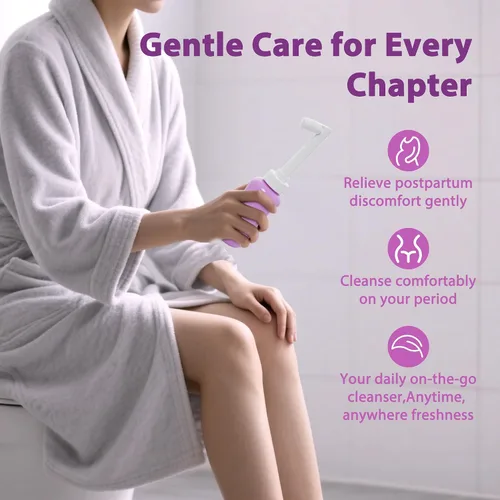 Vista 3 de Peri Bottle & Sitz - Juego de baño para cuidado posparto, bidé portátil y sales de baño para limpieza perineal Portable Bidet and Bath Salts for