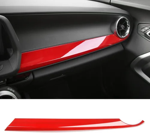 Vista 7 de Cubierta de panel frontal Co-Pilot de fibra de carbono para salpicadero, compatible con Chevrolet Camaro 2017-2024