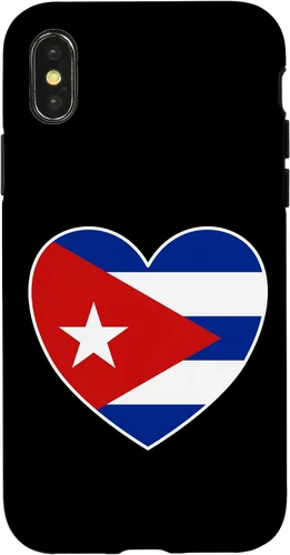 Vista 5 de iPhone 13 Pro Max I Heart Cuba - Divertida funda con bandera cubana