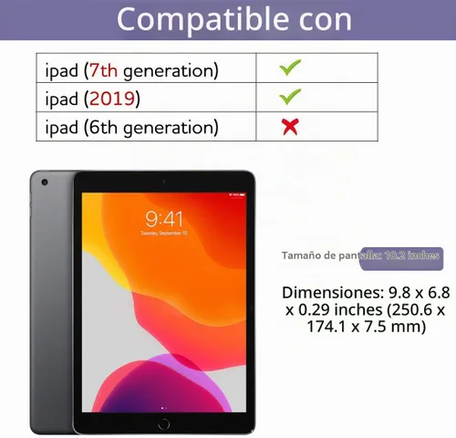 Vista 7 de SURITCH Funda para iPad Air 3 2019 (3ª generación)/iPad Pro 10.5 2017, [Protector de pantalla integrado] [Soporte para lápiz] Funda protectora
