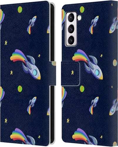 Vista 177 de Head Case Designs Officially Licensed Carla Morrow Colorful Space Dice Patterns Leather Wallet Case Compatible with Samsung Galaxy A07 4G