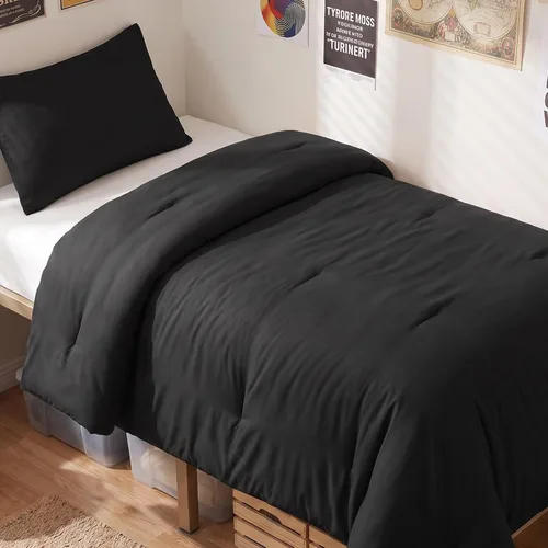 Vista 56 de CozyLux - Juego de edredón beige tamaño individual/individual XL, 2 piezas de juego de cama extra largo sólido transpirable acolchado, juego de cama