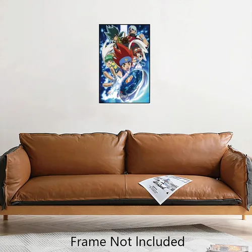 Vista 7 de Christ-EZ Anime Cartoons Beyblade Metal Fusion Cool Wall Decor Art Print Poster para la estética de la habitación - Póster mate sin marco regalo