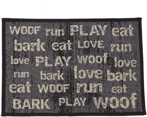 Vista 3 de PetRageous 12062 Tapiz vintage para perros y gatos, antideslizante, lavable a máquina, para áreas de alimentación de mascotas con respaldo de goma