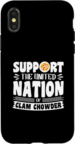Vista 5 de iPhone 16 Support the united nation of Clam Chowder Case